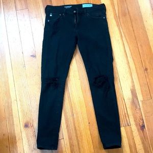 Adriano Goldschmied super skinny legging ankle distressed jeans Size 29R